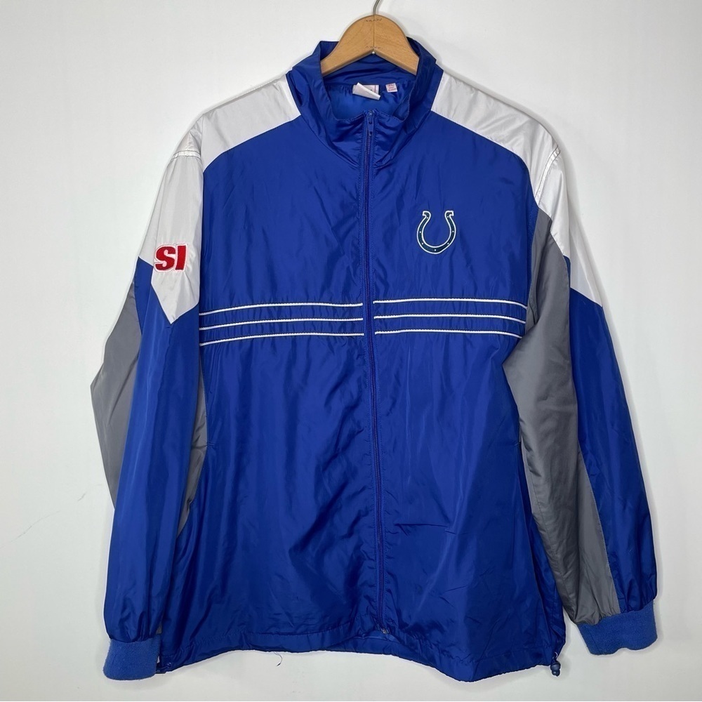 NFL Indianapolis‎ Colts Full Zip Windbreaker Jacket Xlarge
